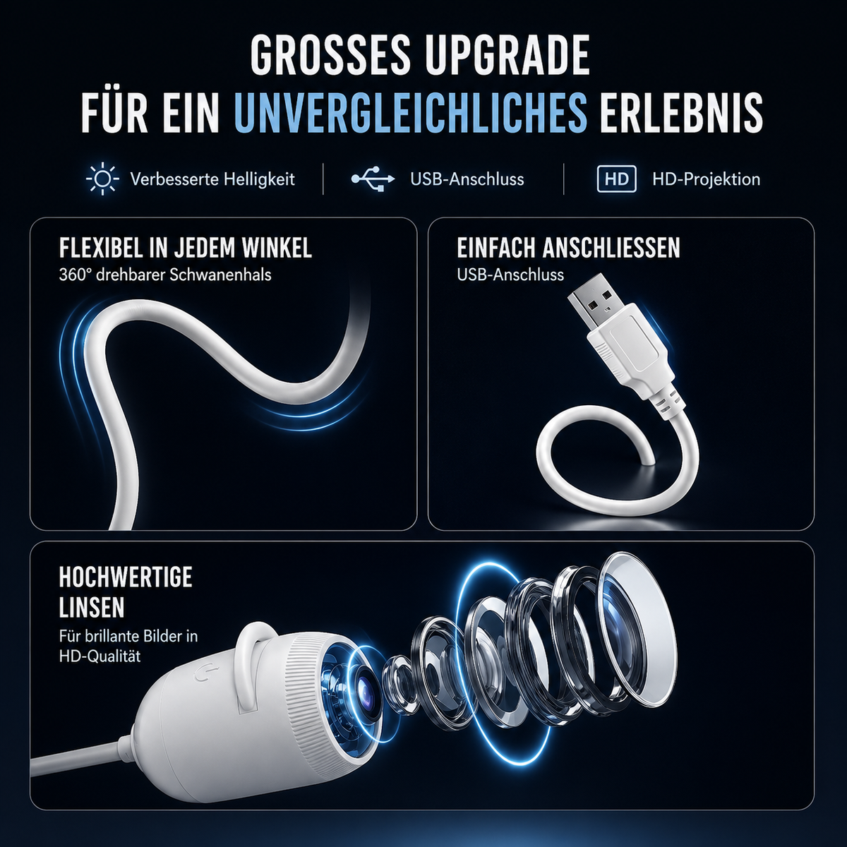 Traumhimmel™ Galaxie Projektor