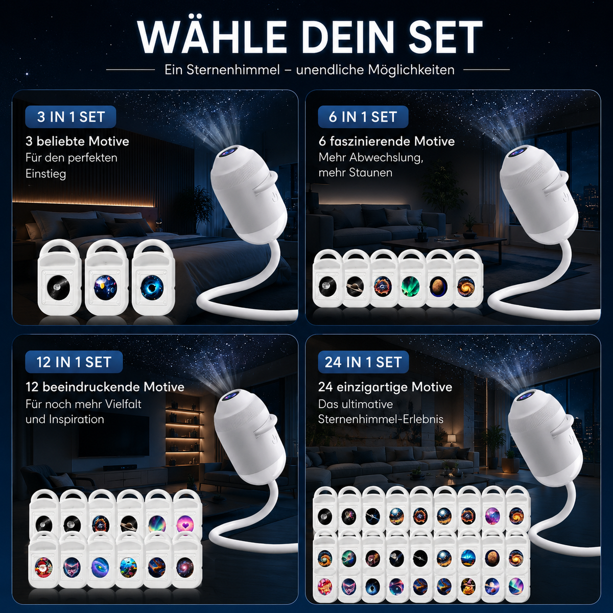 Traumhimmel™ Galaxie Projektor